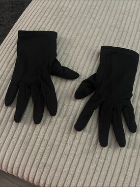 Black womens Lightweight Stretch Gloves